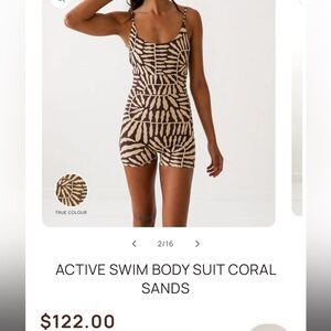 Salted ACTIVE SWIM BODY SUIT CORAL SANDS